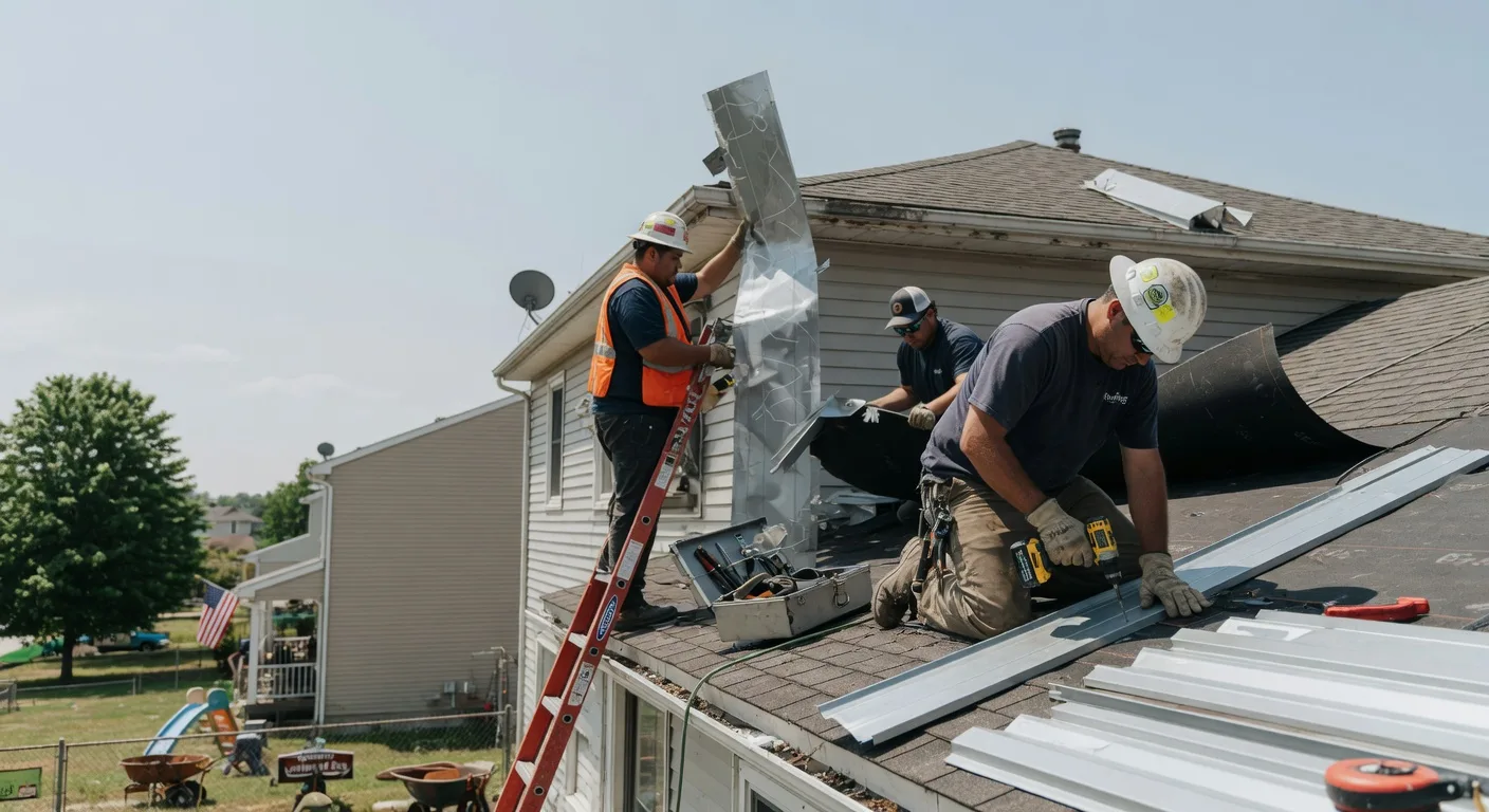 Storm Damage Metal Roof Repair in Dagus Mines, PA